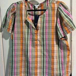 Crown & Ivy Multicolor Plaid Blouse
